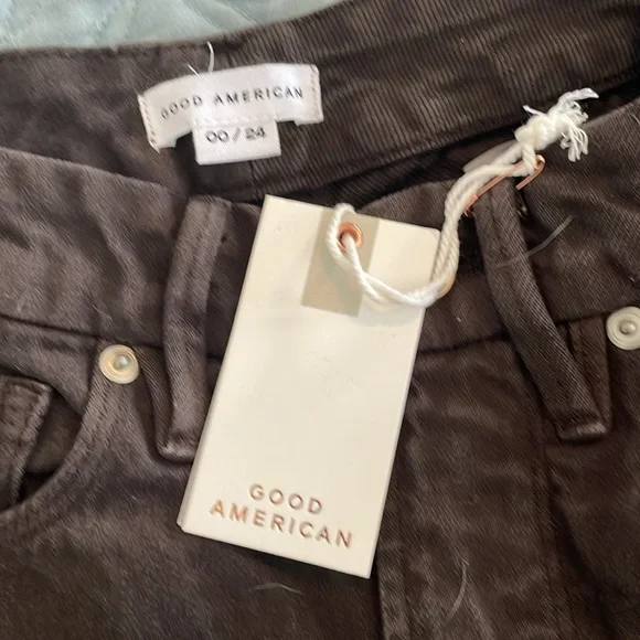 Good American brown jeans new with tags waist size 24 - Picture 3 of 7